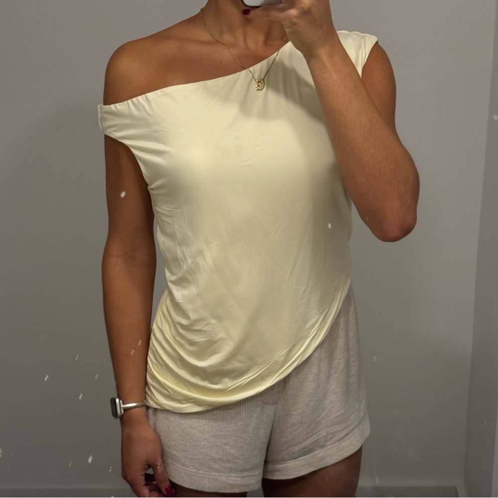 Elegant Butter Yellow Women's Top